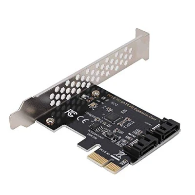 Immagine di VBESTLIFE PCI Express a SATA 3.0, Scheda 6 Porte III PCIE Doppia Porta