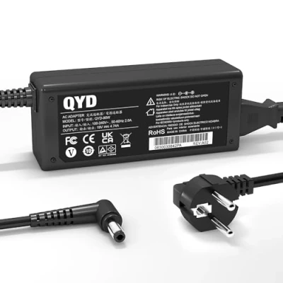 Immagine di QYD Alimentatore 90W Caricatore Compatibile con Asus Zenbook R500d K55a K55VD K55VM k55VJ K55n U58c K55 Q400A Q500A Q501 K501 F555LA AH51 EXA0904YH ADP 90SB BB UX510UX CN121T K53 Caricabatterie