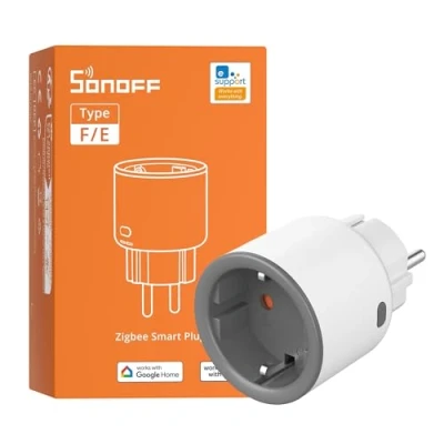 Immagine di SONOFF S60ZBTPF Presa Intelligente Zigbee Controllo Remoto, Monitoraggio Energetico, Timer, Protezione Sovraccarico, Ripetitore, eWeLink Compatibile