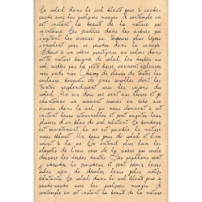 Immagine di Florileges FHA208074 Stamp Design Scrapbooking Testo a Mano Beige 15 x 10 2,5 cm