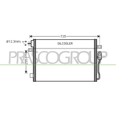 Immagine di PRASCO DG815C001 Condensatore 15 10 Alluminio 686 R 134a DODGE: Journey MPV