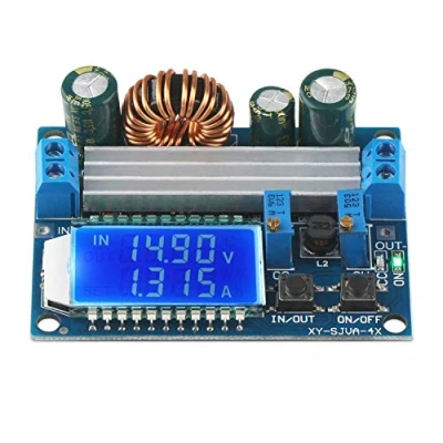 Immagine di ARCELI Buck Boost Converter Display, Board DC 5.5 30V 12v a 0.5 5v 24v regolabile Tensione di corrente costante Step UP Down Voltage Regulator 3A 35W Modulo alimentazione