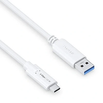 Immagine di PureLink Cavo da USB C a A, 3.1 Gen 1 con trasferimento dati 5 GB/s, bianco, 1,50 m