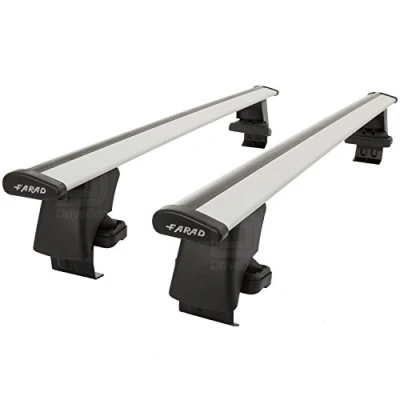 Immagine di Barre portatutto BS + AERODYNAMIC GREY per JEEP AVENGER dal 2023 in poi, portapacchi alluminio auto senza railing sul tetto