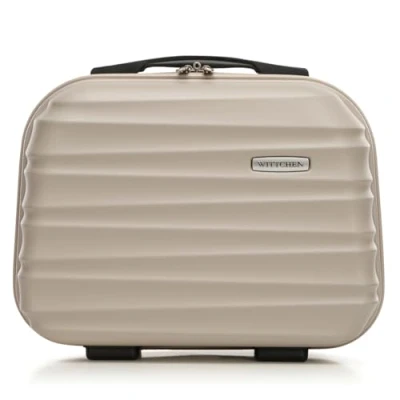 Immagine di WITTCHEN GROOVE Line Stabile Custodia per cosmetici Borsa da toilette Rigido in ABS Tracolla removibile Taglia XS Beige