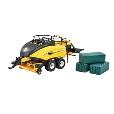 Immagine di Britains New Holland BigBaler 1290 Plus, giocattolo da fattoria per bambini, trattore, Replica compatibile con animali e giocattoli in scala 1:32,