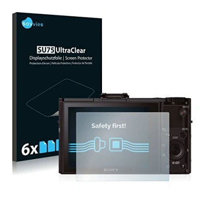 Immagine di savvies (6 Pezzi Pellicola Protettiva per Sony Cyber Shot DSC RX100 II Protezione Schermo Trasparente