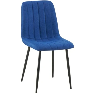 Immagine di CLP Sedia Dijon In Velluto O Tessuto I Fodera Imbottita E Decorata Con Cuciture Ornamentali Design Elegante Moderno, Colore:grigio scuro, Materiale:Stoffa