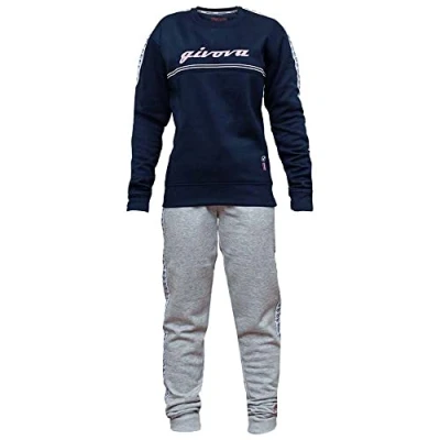 Immagine di TUTA DONNA 100 G/COLLO CON BANDA IN FELPA NERO/NERO Tg. M