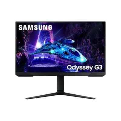 Immagine di Samsung Monitor Gaming Odyssey G3 (S27DG302), Flat, 27&quot;, 1920x1080 (Full HD), VA, 180 Hz, 1 ms, AMD FreeSync, HDMI, Display Port, Ingresso Audio, HAS, Pivot, Flicker Free, Eye Saver Mode