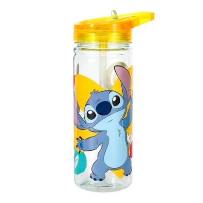 Immagine di Zawadi Global Stitch Borraccia da 580 ml per bambini e scuola, realizzata in Tritan resistente, riutilizzabile, senza BPA