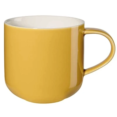 Immagine di ASA Coppa 19100352 Tazza con manico in porcellana, 0,4 l, dimensioni: 9,2 x 9,5 cm, colore: Mustard