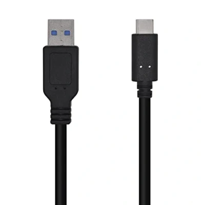 Immagine di AISENS A107 0449 Cavo USB 3.1 Gen2 10Gbps 3A, tipo C/M A/M, nero, 0,5 m
