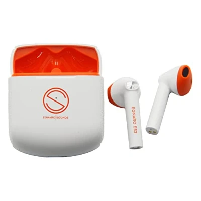 Immagine di EGNARO ES3 Auricolari Stereo True Wireless, Bluetooth 5.1, Comandi Touch con Microfono, colore bianco