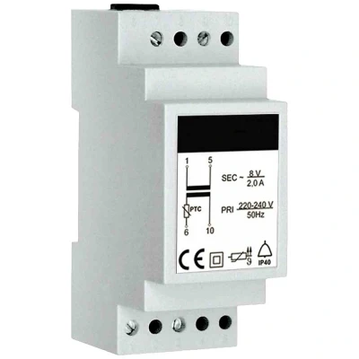 Immagine di HHG TR2 Accessorio citofono Trasformatore a rotaia top hat Bianco