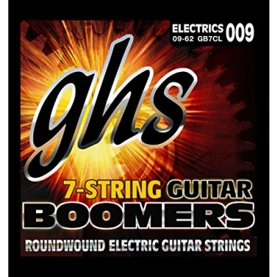 Immagine di GHS™ Strings »BOOMERS® GB 7CL 7 STRING ELECTRIC GUITAR« Corde per Chitarra Elettrica Nickel Plated Steel Custom Light: 009 062