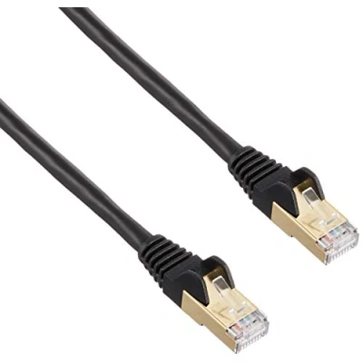 Immagine di StarTech.com 6ASPAT2MBK Cavo di Rete Ethernet CAT6a, STP, RJ45, Schermato, Antigroviglio, 2 m, Nero