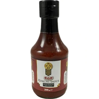 Immagine di Tiger Khan Salsa di Kimchi al peperoncino calda coreano giapponese Ideale per dare ai vostri pasti un sapore speciale 200 Ml