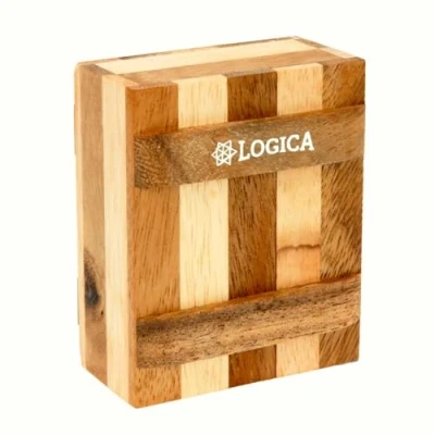 Immagine di Logica Giochi art. Scrigno Zebra Rompicapo in Legno Scatola Segreta Difficoltà 3/6 Difficile Serie Leonardo da Vinci