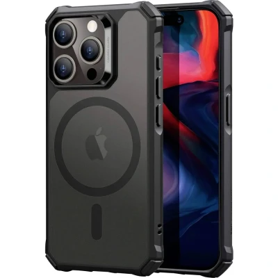 Immagine di ESR Air Armor HaloLock Case Backcover per cellulare Apple iPhone 15 Pro Max Nero Compatibile con MagSafe