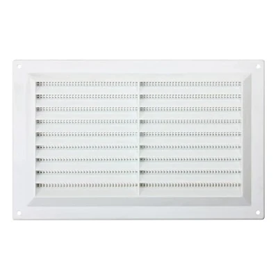Immagine di Map Hardware Louvre di sfiato in plastica bianca 9x15&#039;&#039; 926 02 (WT1804)