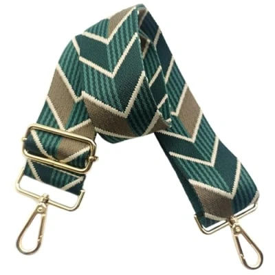 Immagine di tracolla per Borsa Donna 5cm Larga Tracolle Regolabile Tracolla, cinghie con Fibbia Oro Borsetta, Crossbody in Tela Accessori DIY(Verde/Khaki), 06