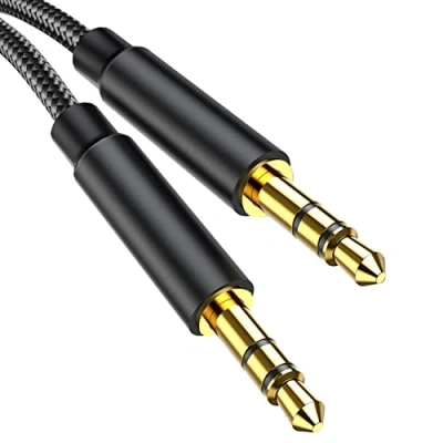 Immagine di Gulemfy Cavo Aux, Audio Jack 3.5mm to [1.2m] Hi Fi Stereo da Maschio a Maschio, Compatibile per Cuffie, Macchina, Autoradio, iPhone, iPad, iPod, Smartphone, Laptop
