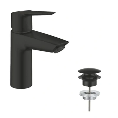 Immagine di GROHE Start 235502432 Miscelatore monocomando per lavabo, con limitatore di temperatura, colore: nero opaco