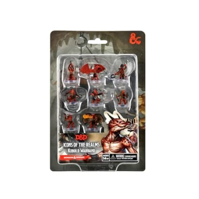 Immagine di WizKids Dungeons and Dragons Icons of the Realms Kobold Warband, Tabletop DnD Miniatures