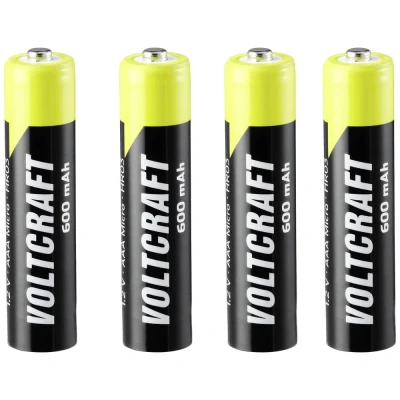 Immagine di VOLTCRAFT Endurance Batteria ricaricabile Ministilo (AAA) NiMH 600 mAh 1.2 V 4 pz.