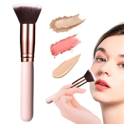 Immagine di Pennello Fondotinta Liquido per con Punta Piatta Pennelli Make Up Contouring Lucidare, Applicare Fondotinta, Arrossire, Creme et Polveri
