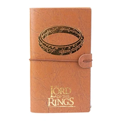 Immagine di Grupo Erik: Taccuino da viaggio Il signore degli anelli pelle sintentica 2 quaderni,porta tessere e tasca espandibile,19,6x12cm, ideale come diario di viaggio, gadget