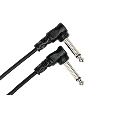 Immagine di Hosa CFS 106, Guitar Patch Cable, Molded Right angle to Same, 6 in