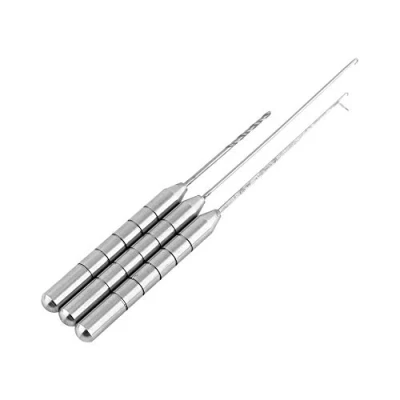 Immagine di 3 in 1 Set Kit di Esca per Aghi Combo Ago dell&#039;Esca Trapano Strumento Lega Alluminio da Pesca