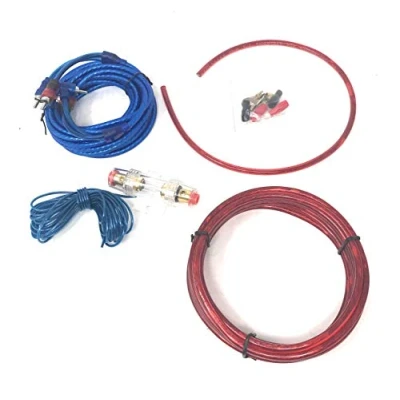 Immagine di TEMPO Di SALDI Kit Completo Cavi RCA Audio Per Amplificatore Auto Cablaggio Subwoofer