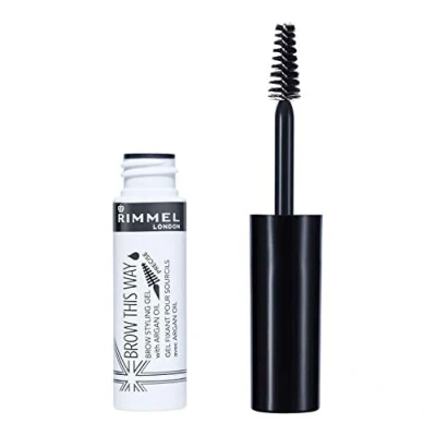 Immagine di Rimmel London Brow This Way Mascara Gel per Sopracciglia Perfette con Argan Oil, Clear
