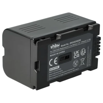 Immagine di vhbw 1x batteria sostituisce Panasonic CGP D320E/1B, CGR D08, D08A, D110, D120 per videocamera camcorder (1700mAh, 7,2V, Li Ion)