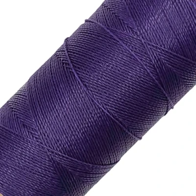 Immagine di LINHASITA, Rocchetto di Filo Cerato, 100 g, 360 m, 0,5 mm Spessore, in Poliestere, per macramé, 30 Colori Viola