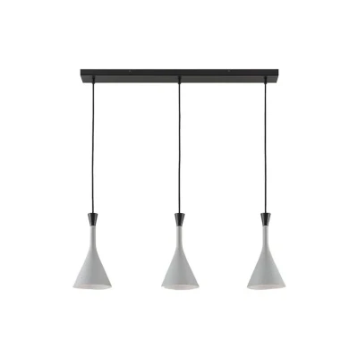 Immagine di lampada a sospensione &#039;Flynn&#039; dimmerabile (Moderno) colore Grigio, ad es. Soggiorno &amp; Sala da pranzo (3 luci, E14) di Lindby sospensione, soffitto,