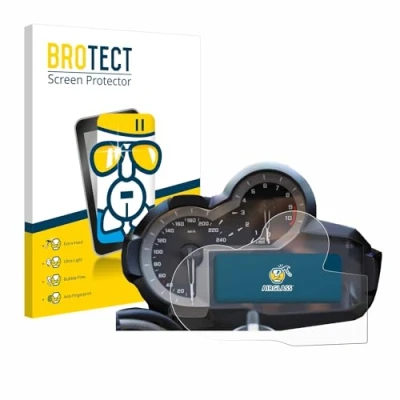 Immagine di brotect Pellicola Protettiva Vetro per BMW R 1200 GS K50 2013 2018 Display del tachimetro Protezione Schermo [Durezza Estrema 9H, Chiaro]