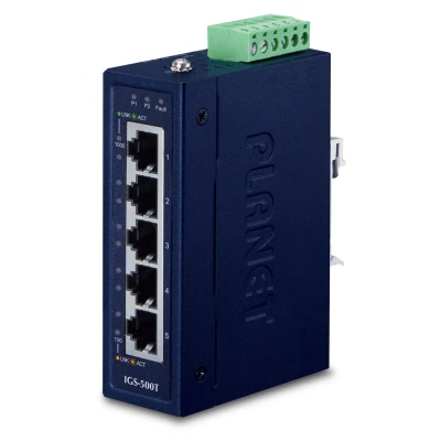 Immagine di Planet IGS 500T Switch di Rete No gestito L2+ Gigabit Ethernet (10/100/1000) Nero