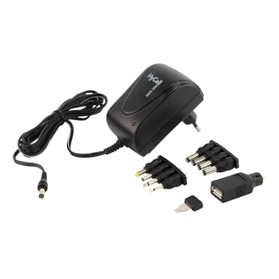 Immagine di HyCell 1201 0008 Alimentatore a spina regolabile 3 V/DC, 4.5 5 6 7.5 9 12 V/DC 1500 mA 18 W