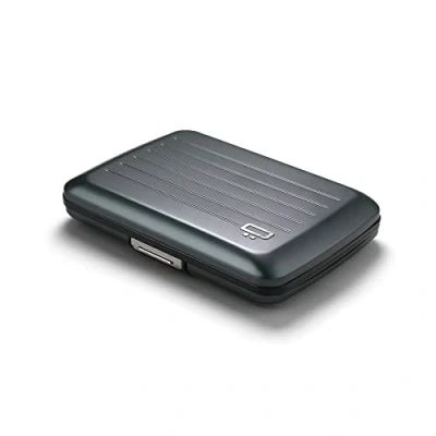 Immagine di ÖGON Portafoglio in alluminio Smart case V2 Chiusura metallo Facile da riporre Porta carte a prova di RFID Capacità fino 10 e biglietti