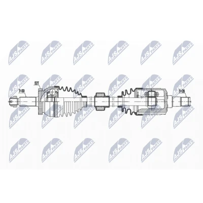 Immagine di NTY NPW HY 625 Albero motore / Semiasse Assale anteriore Sx