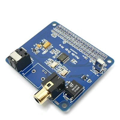 Immagine di DollaTek HiFi digi PRO Scheda Audio Digitale per Raspberry Pi 4B/3B+/3B/2BDue oscillatoriFibra Ottica I2S SPDIF44,1 e 48kHz