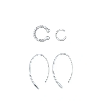 Immagine di Elli SET Basic Blogger Orecchini silvercoloured, Donna, Taglia: One Size, Silver coloured
