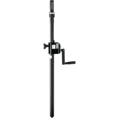 Immagine di K&amp;M 21340 tubo di prolunga con manovella e Ring Lock per sistema altoparlanti satelliti estensione variabile fino a 152 cm