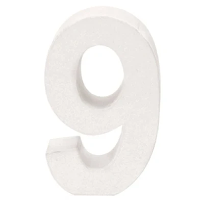 Immagine di Glorex Papp di Numero 9, CERTIFICATA FSC, Bianco, 10 x 7 3,5 cm