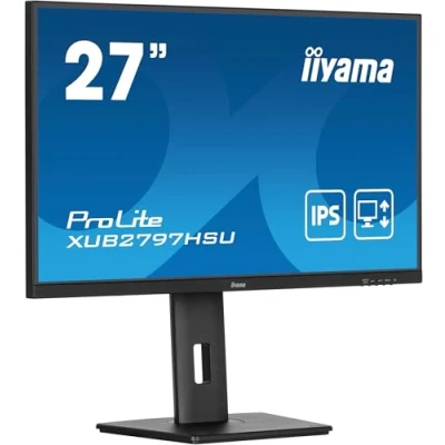 Immagine di Iiyama ProLite XUB2797HSU B2 Monitor LED ERP E (A G) 68.6 cm (27 pollici) 1920 x 1080 Pixel 16:9 1 ms HDMI ™, DisplayPort, Cuffie (jack da 3,5 mm), USB IPS