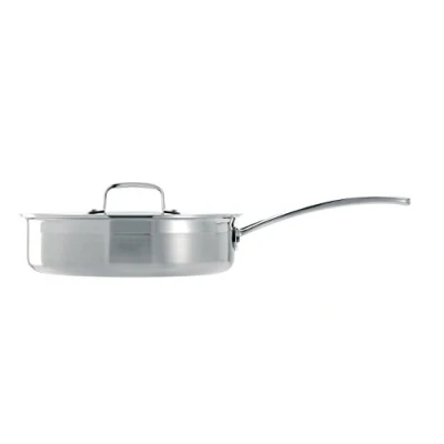 Immagine di le Creuset Padella Sauté con coperchio in acciaio inox, diameter 24 cm, Compatibile Tutte Fonti di Calore (Induzione e Forno Inclusi), Argneto, 96202124001000